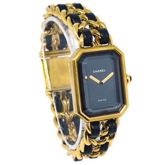 Chanel Premiere Quartz Watch Gold #M R.K.21240 141140 - Picture 1 of 7